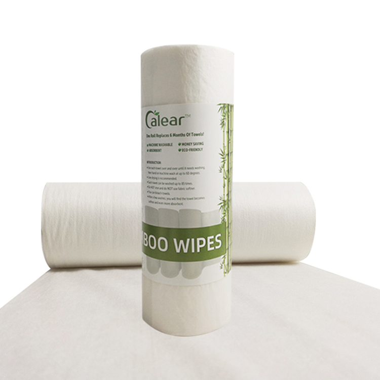 Bamboo Fiber Eco-friendly Dish Washing Cloths Nonwoven Wipes Roll
