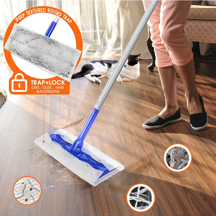 Disposable Electrostatic Floor Wipe Dust Removal Mop Paper Home Replacement Mop Head Cloth